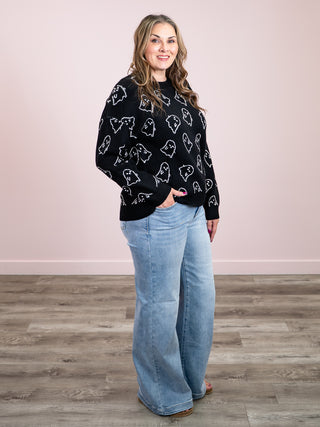 *NEW* Ghost Pullover Sweater | Midnight Ghosts