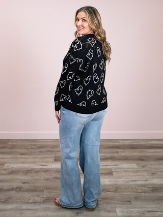 *NEW* Ghost Pullover Sweater | Midnight Ghosts