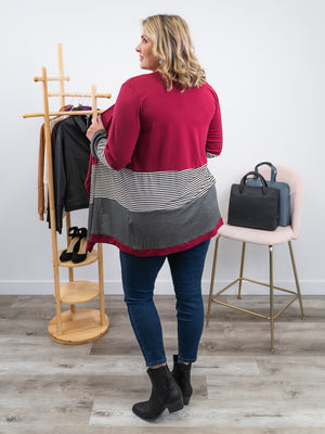 The Done & Dusted Cardi | Ash Burgundy