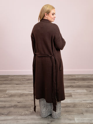 Violette Belted Coat | Brown