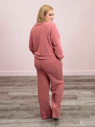 Livvie Long Sleeve & Pants Set | Winter Rose