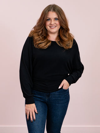 Baylee Boatneck Top | Black