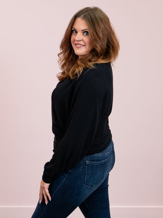 Baylee Boatneck Top | Black