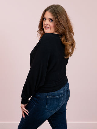 Baylee Boatneck Top | Black