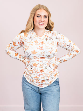 *NEW* Blair Long Sleeve Top | Harvest Leaves