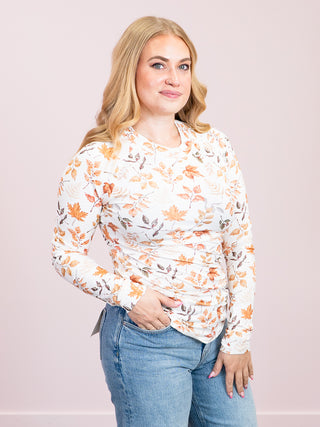 *NEW* Blair Long Sleeve Top | Harvest Leaves