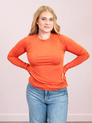 *NEW* Blair Long Sleeve Top | Pumpkin