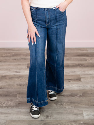 *NEW*  Brant High Rise Denim Pants | Dark Wash