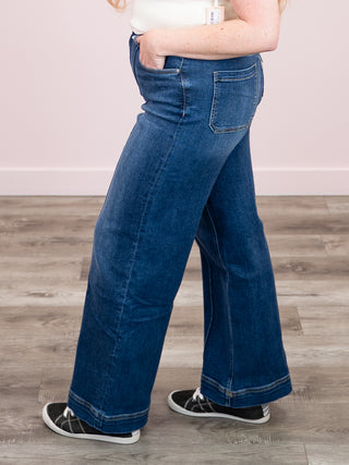 *NEW*  Brant High Rise Denim Pants | Dark Wash