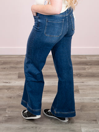 *NEW*  Brant High Rise Denim Pants | Dark Wash
