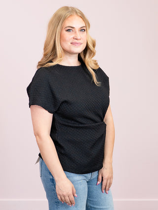*NEW* Room 34 | Kirsten Tie Knot Tee | Black