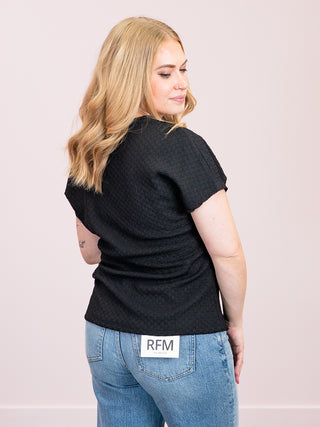 *NEW* Room 34 | Kirsten Tie Knot Tee | Black