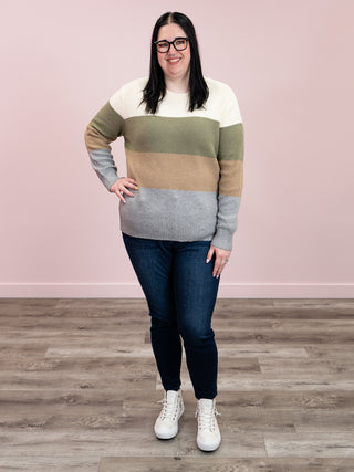Colorblock Sweater | Neutral Mix