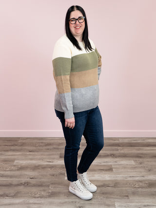 Colorblock Sweater | Neutral Mix