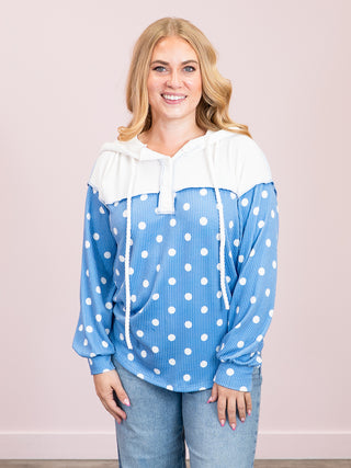 *NEW* The Sweet Spot Ribbed Hoodie | Denim Blue
