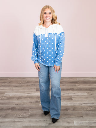 *NEW* The Sweet Spot Ribbed Hoodie | Denim Blue