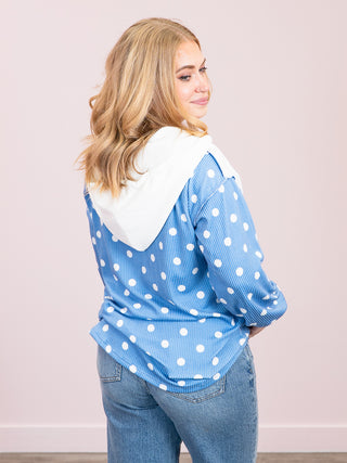 *NEW* The Sweet Spot Ribbed Hoodie | Denim Blue