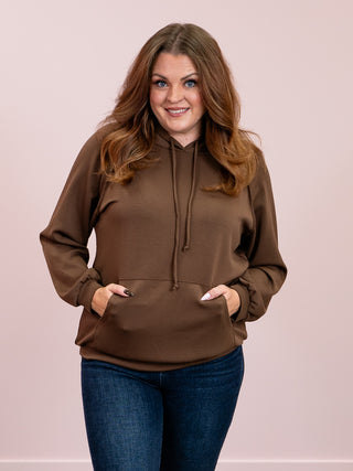 Harbour Long Sleeve Hoodie | Coffee