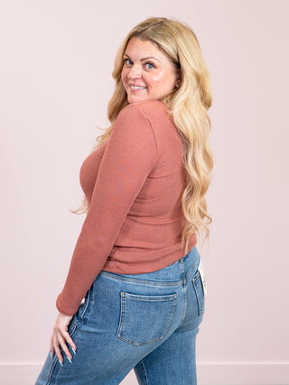 *NEW* Worth The Hype Long Sleeve | Marsala