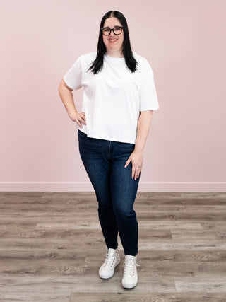 *WAREHOUSE FIND* Brunette The Label | Boxy Tee | White (XS/S)