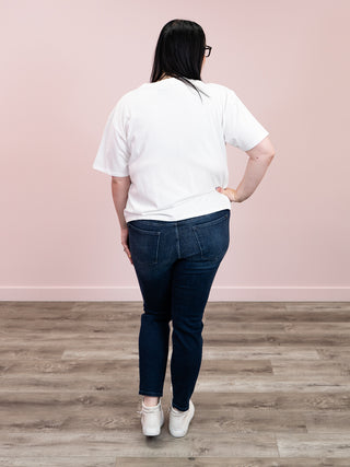 *WAREHOUSE FIND* Brunette The Label | Boxy Tee | White (XS/S)