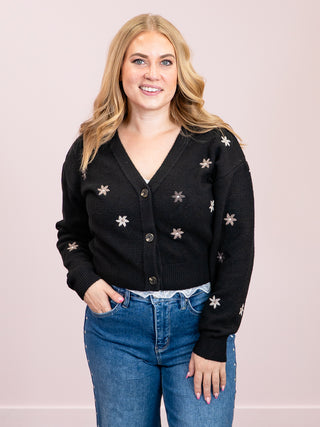 *NEW* DEX | Fiona Floral Cardigan | Black