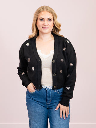 *NEW* DEX | Fiona Floral Cardigan | Black