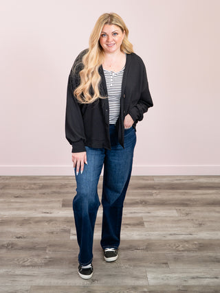 *NEW* Easy Peasy Cardigan | Black