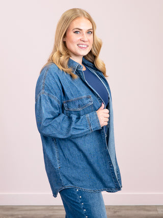 *NEW* Risen | Oversized Shirt Jacket | Dark Wash | Jonah