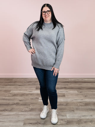 Aurora Cozy Sweater | Grey