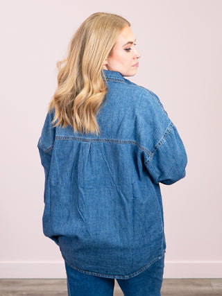 *NEW* Risen | Oversized Shirt Jacket | Dark Wash | Jonah
