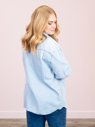 *NEW* Risen | Western Denim Shirt | Light Wash | Rickie