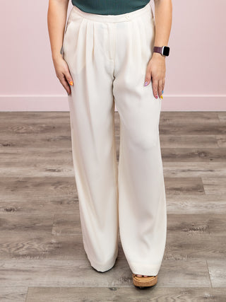 DEX | Odin Wide Leg Flowy Pant | Ecru