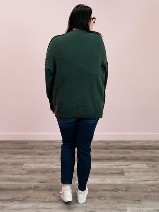 Aurora Cozy Sweater | Hunter Green