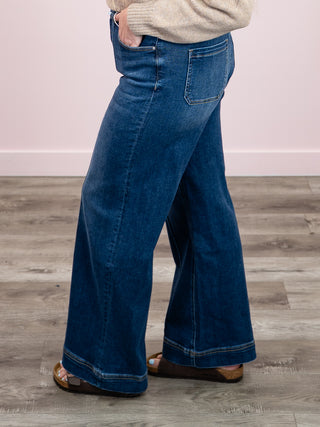 *NEW*  Brant High Rise Denim Pants | Dark Wash