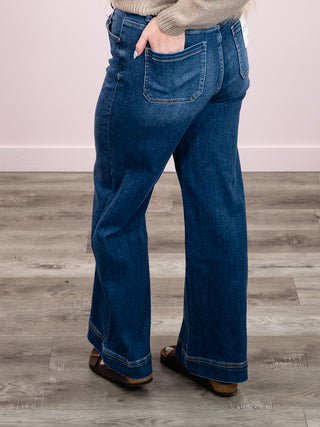 *NEW*  Brant High Rise Denim Pants | Dark Wash
