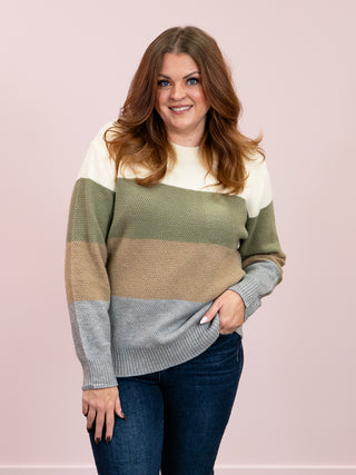 Colorblock Sweater | Neutral Mix