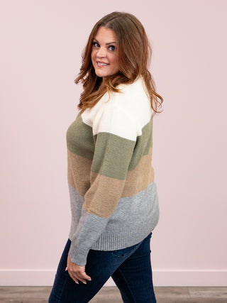 Colorblock Sweater | Neutral Mix