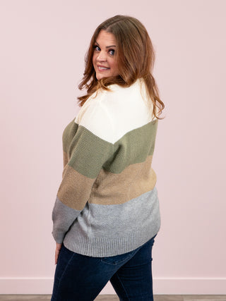 Colorblock Sweater | Neutral Mix