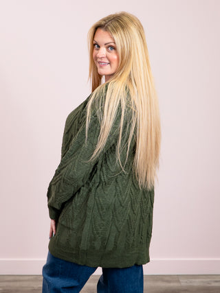 *NEW* Brooks Button Sweater Cardigan | Olive