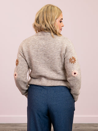 DEX | Tanya Crewneck Floral Sweater | Floral Meadow