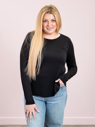 *NEW* Laura Long Sleeve Top | Black