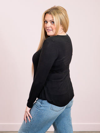 *NEW* Laura Long Sleeve Top | Black