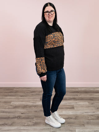 Wild At Heart Long Sleeve Top | Black