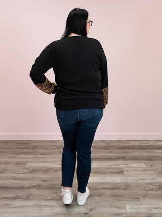 Wild At Heart Long Sleeve Top | Black