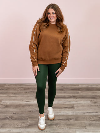 Venice High Waist Leggings | Deep Forest