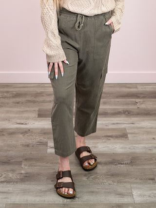 *NEW* Ampersand | Cargo Cutie Crop Pant | Olive