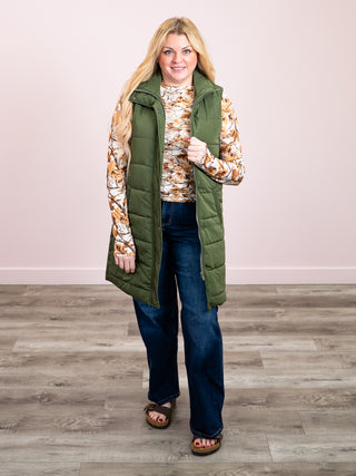 *NEW* Harlow Vest | Dark Olive