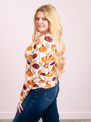 *NEW* Blair Long Sleeve Top | Autumn Gourds