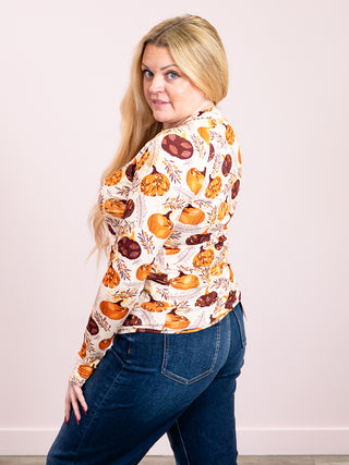 *NEW* Blair Long Sleeve Top | Autumn Gourds